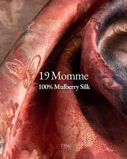 Blossom Reverie Cloud Silk Mulberry Scarf