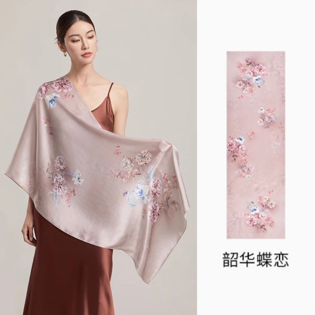 Dust of Dawn Mulberry Silk Scarf (170x53cm)