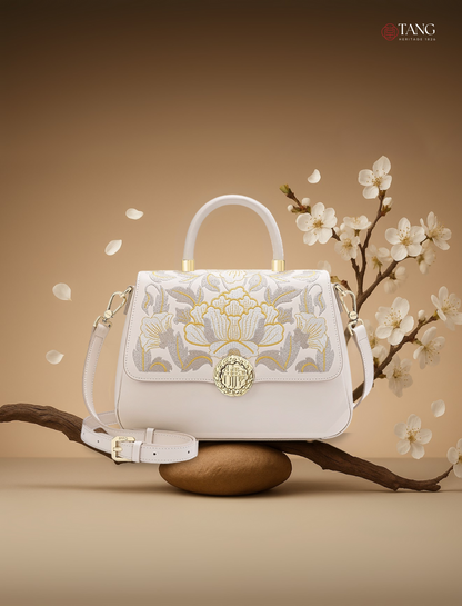 Tang Imperial 25 Embroidered Blossoms Tote