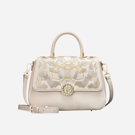 Tang Imperial 25 Embroidered Blossoms Tote