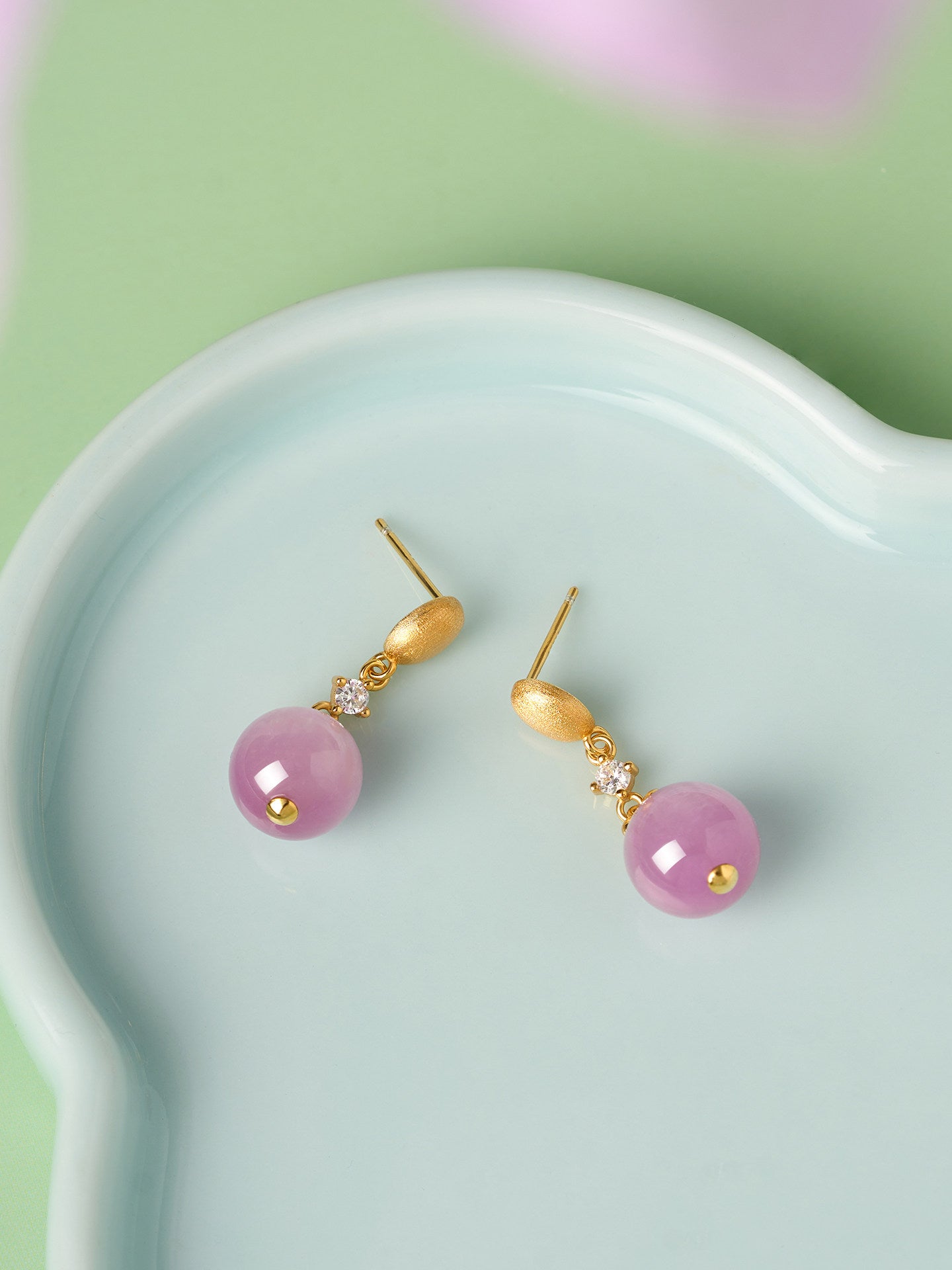Lilianne Kunzite Drop Earrings