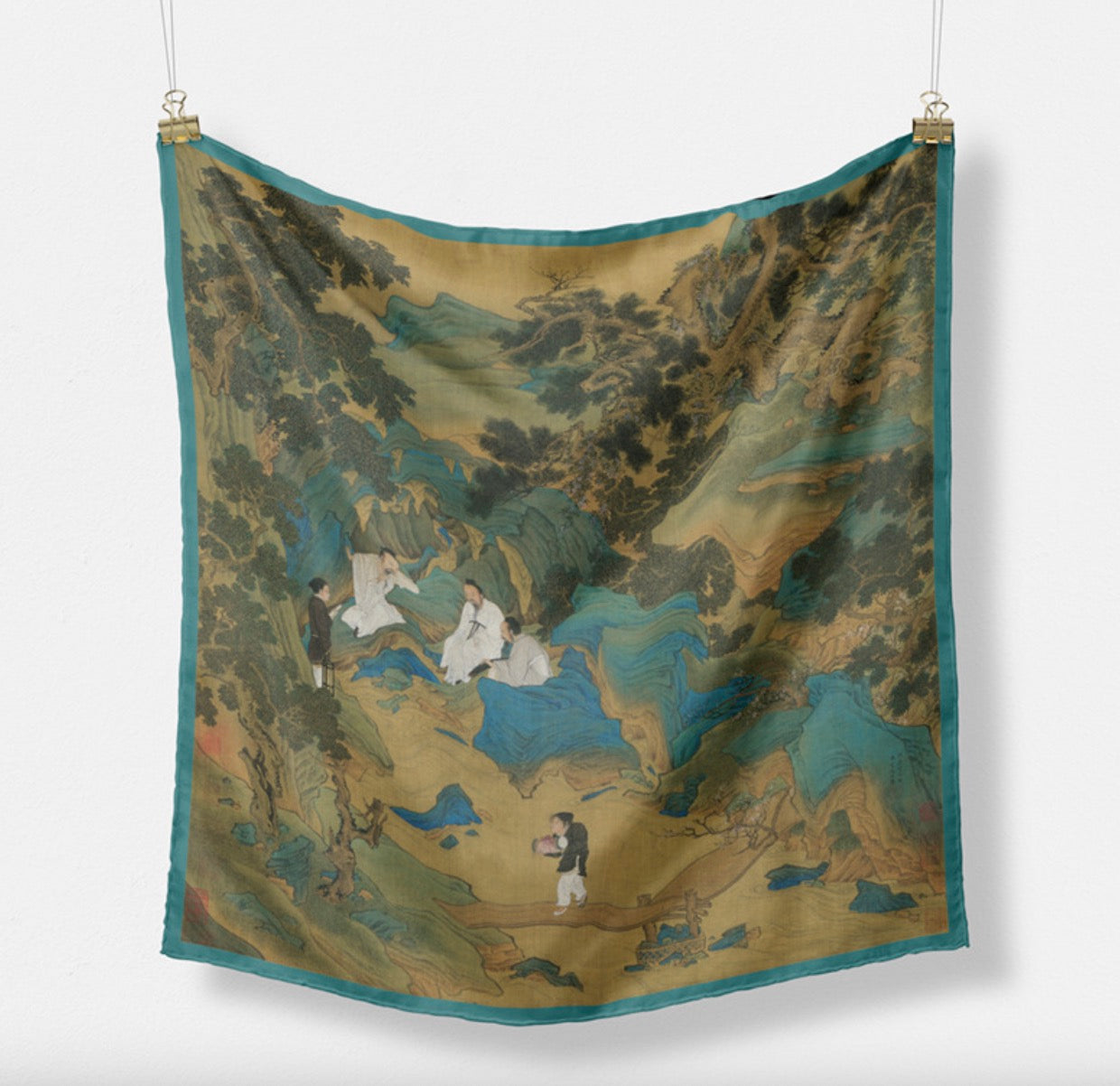 "Peach Blossom Spring" Heritage Artwork Silk Scarf