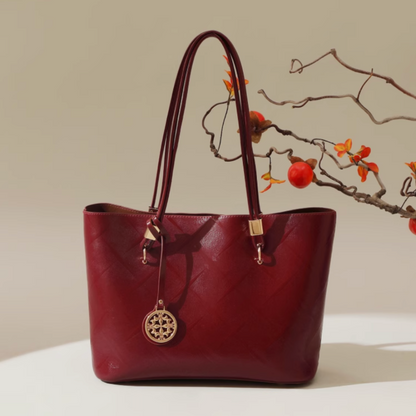Tang Red 28 Glazed Scarlet Tote