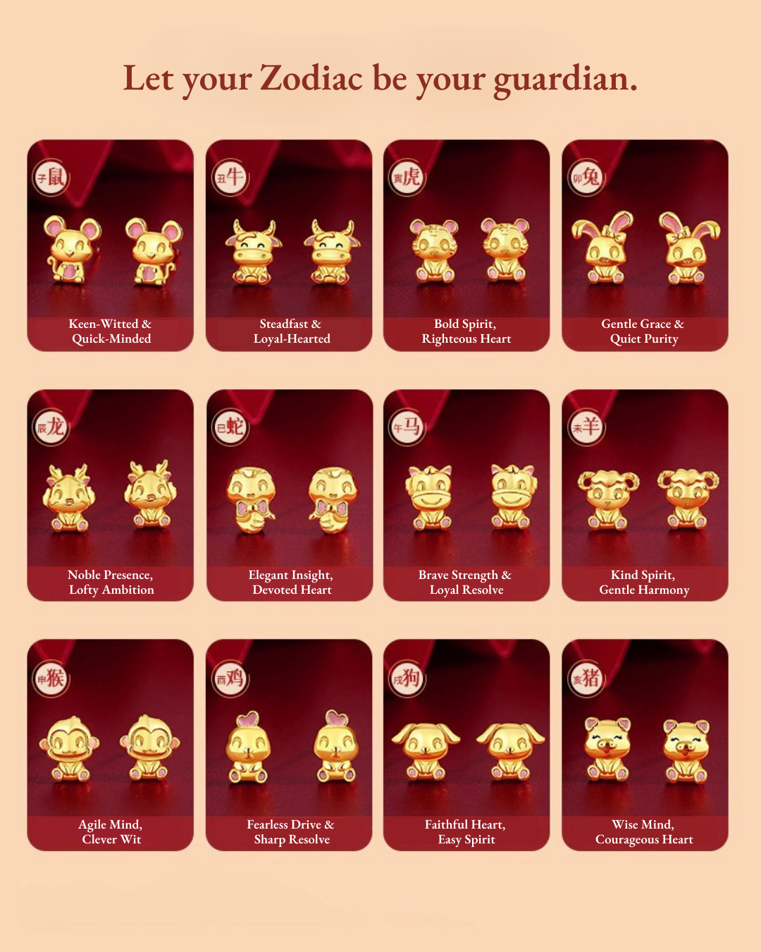 Zodiac Edition S925 Gold Ear Studs