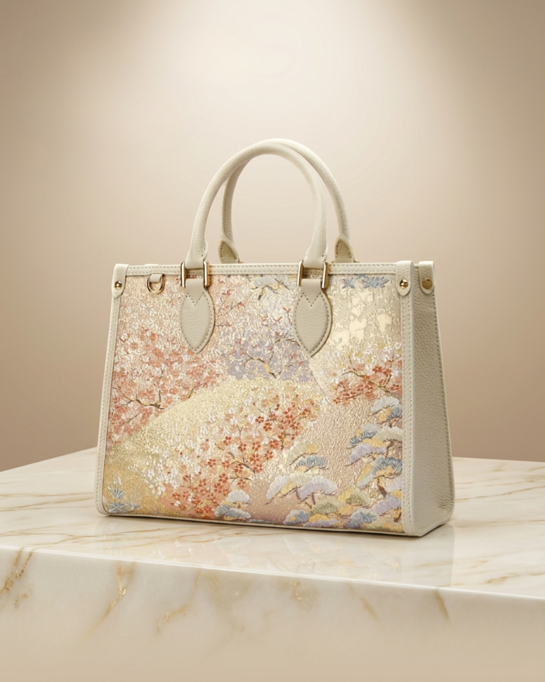 Tang Gold 28 Landscape Nishijin Brocade Tote (Special Invitation Only)