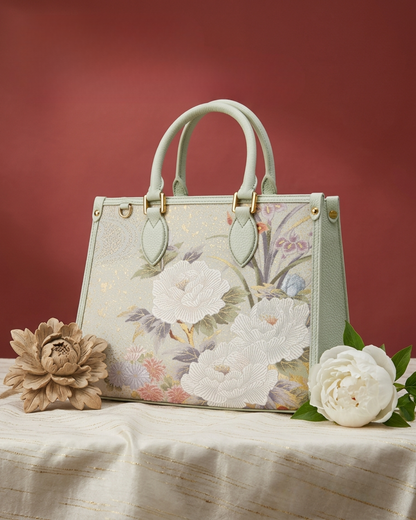Tang Gold 28 Landscape Nishijin Brocade Tote (Special Invitation Only)