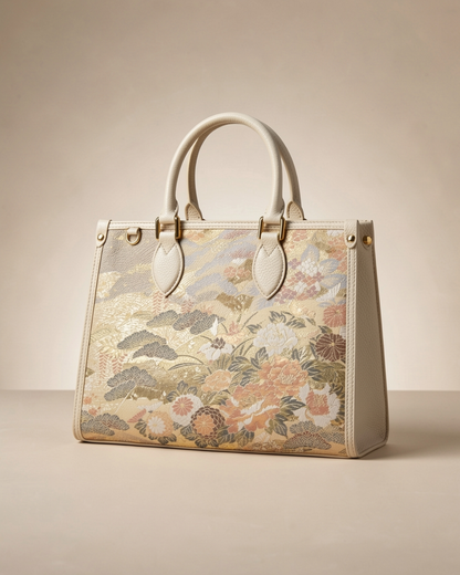 Tang Gold 28 Landscape Nishijin Brocade Tote (Special Invitation Only)