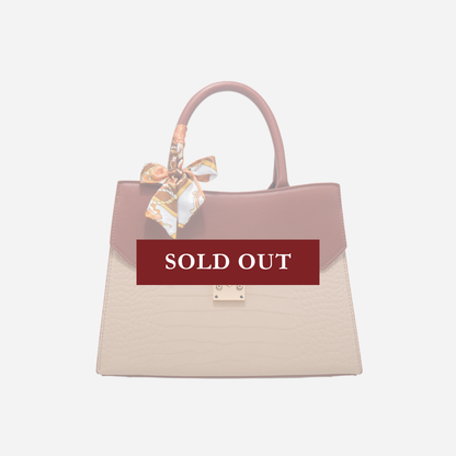 Tang Red 29 Crocodile-Embossed Tote