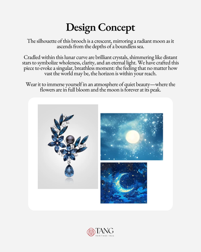 Radiant Moon Brooch