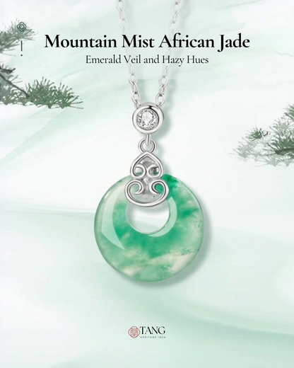 Mountain Mist African Jade Gourd Necklace