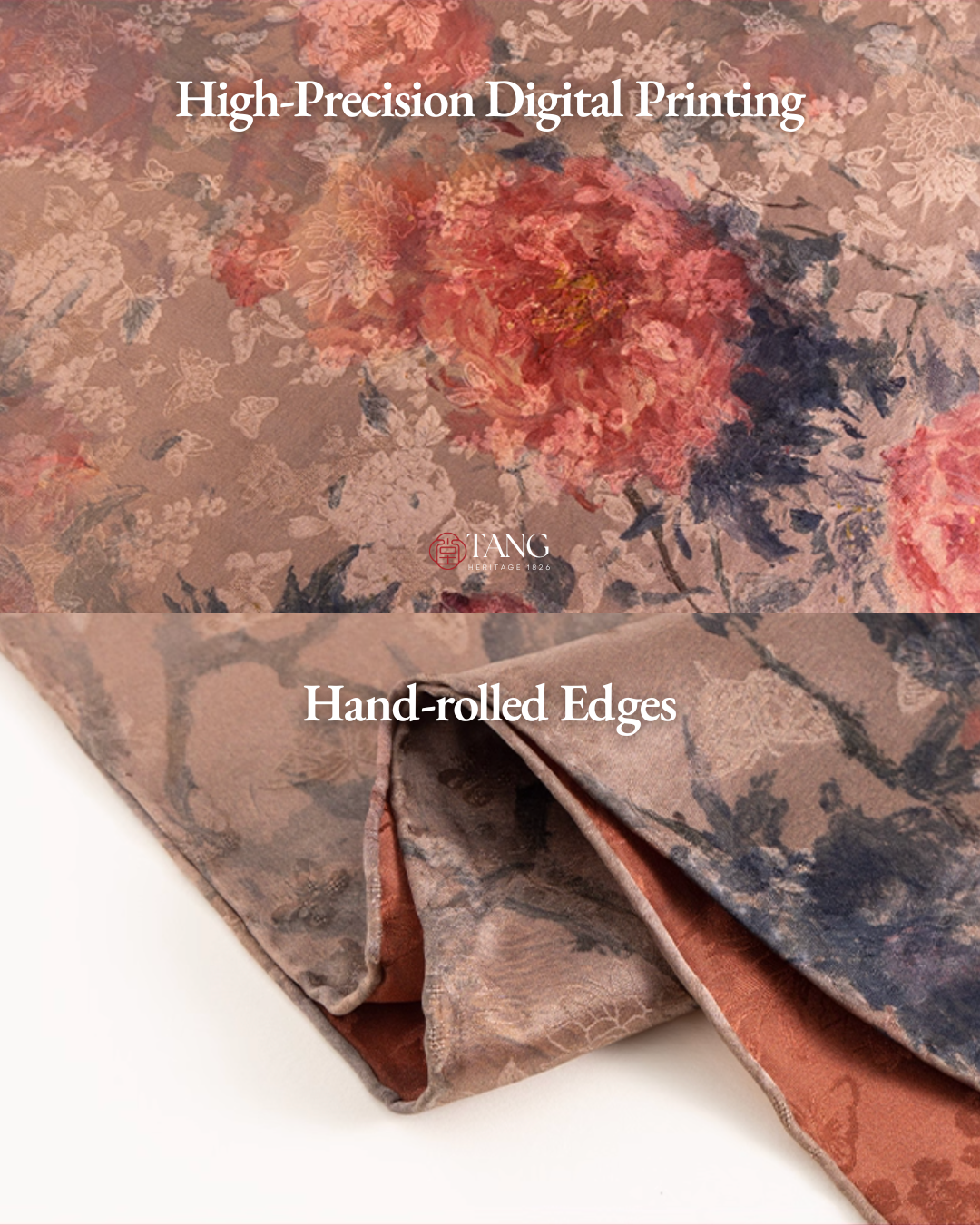 Blossom Reverie Cloud Silk Mulberry Scarf