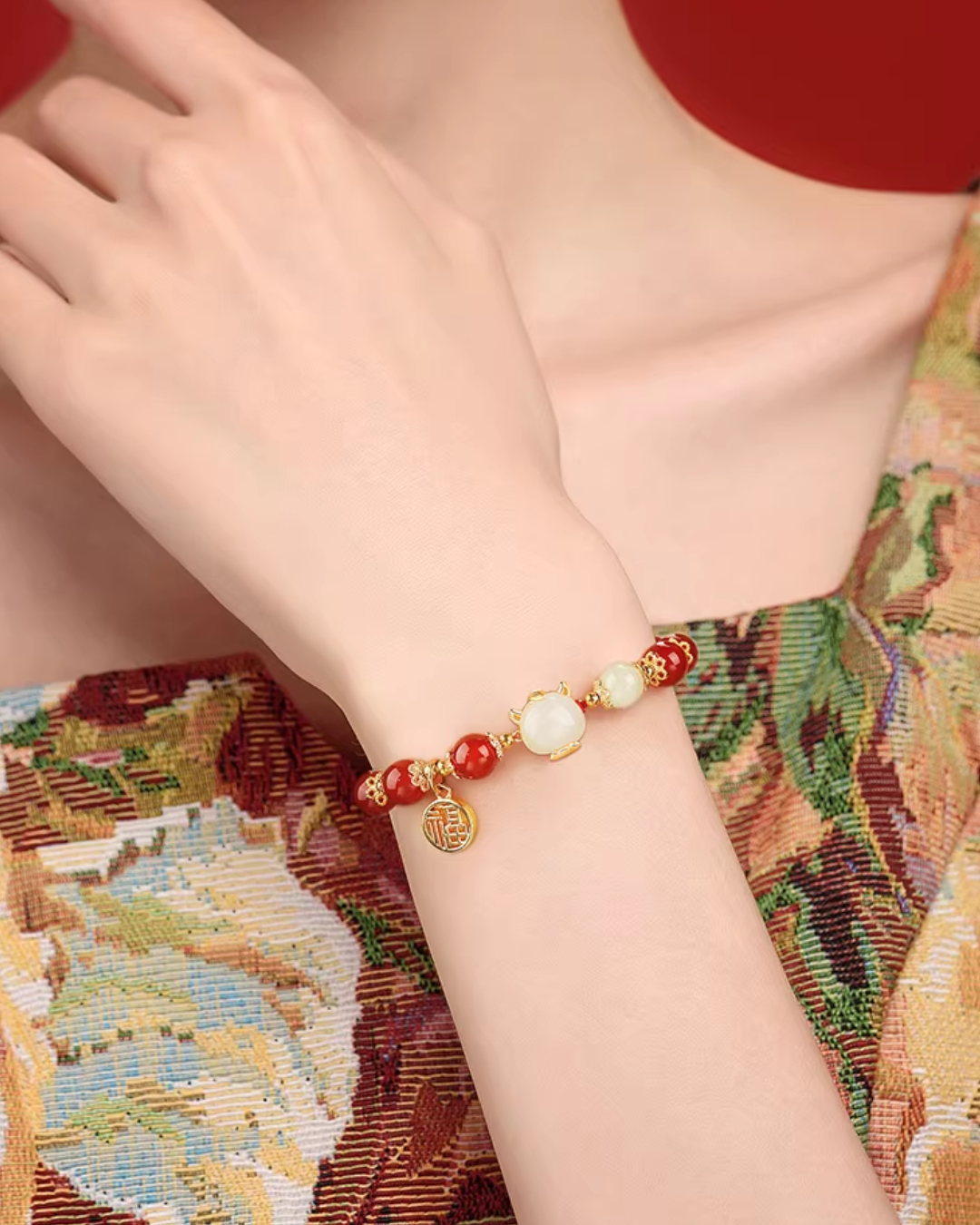 Blessing of Zodiac Red Agate Bracelet