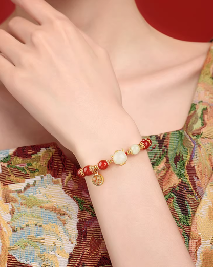 Blessing of Zodiac Red Agate Bracelet