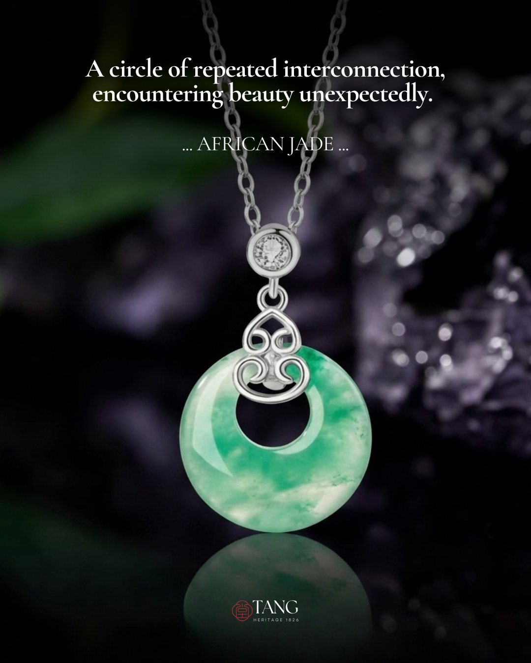 Mountain Mist African Jade Gourd Necklace