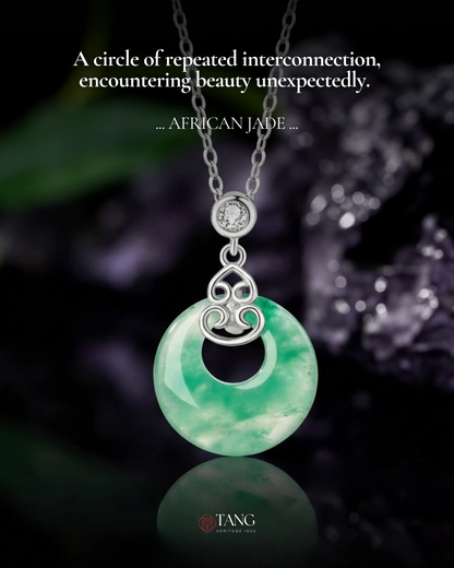 Mountain Mist African Jade Gourd Necklace