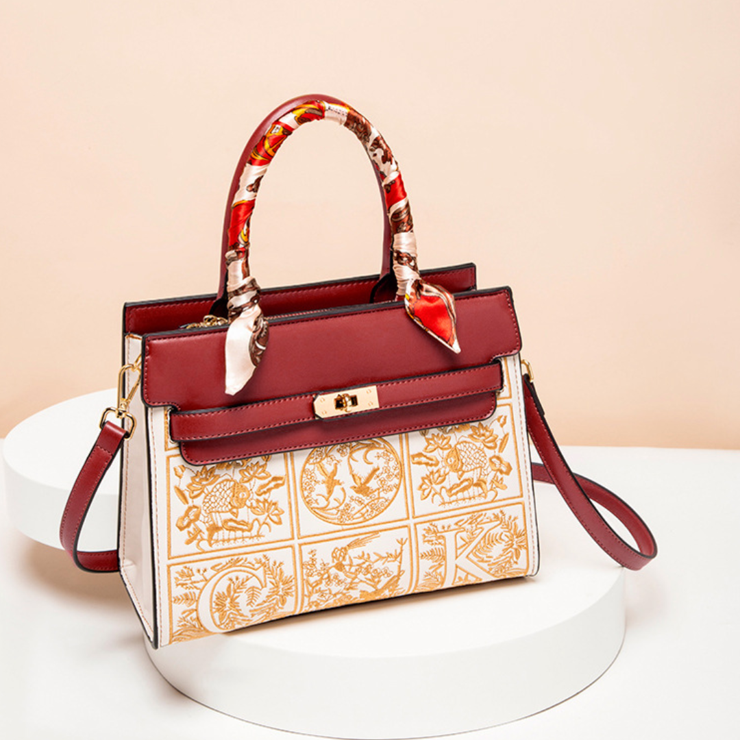 Tang Red 27 Regal Tote