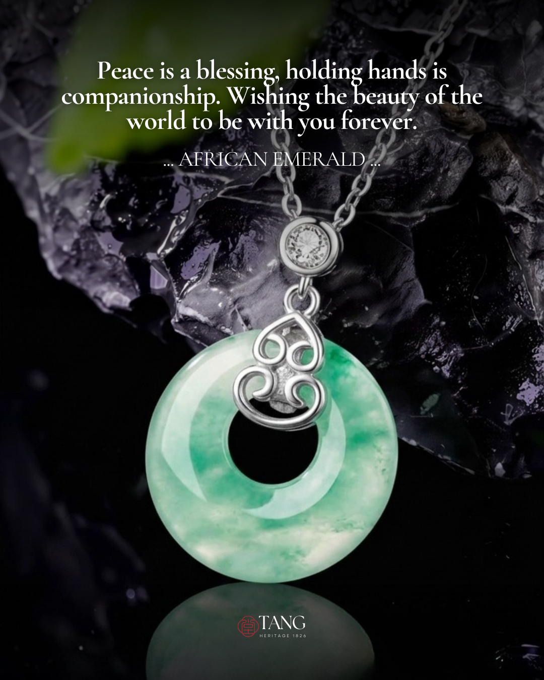 Mountain Mist African Jade Gourd Necklace