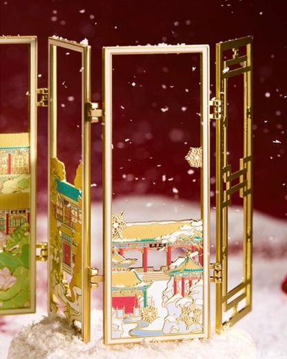 Garden of Golden Pavilions Fridge Magnet