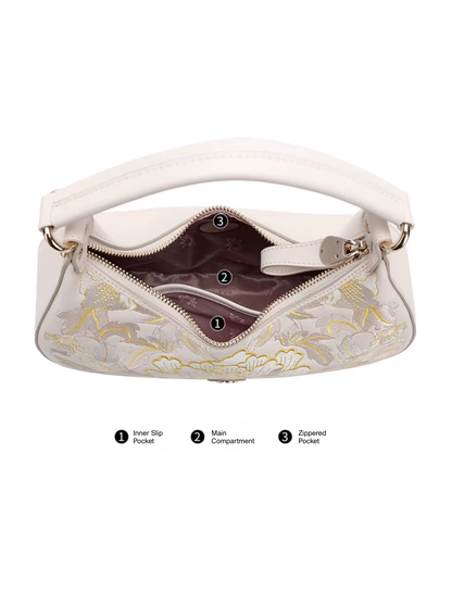 Tang Imperial 25 Embroidered Blossoms Clutch