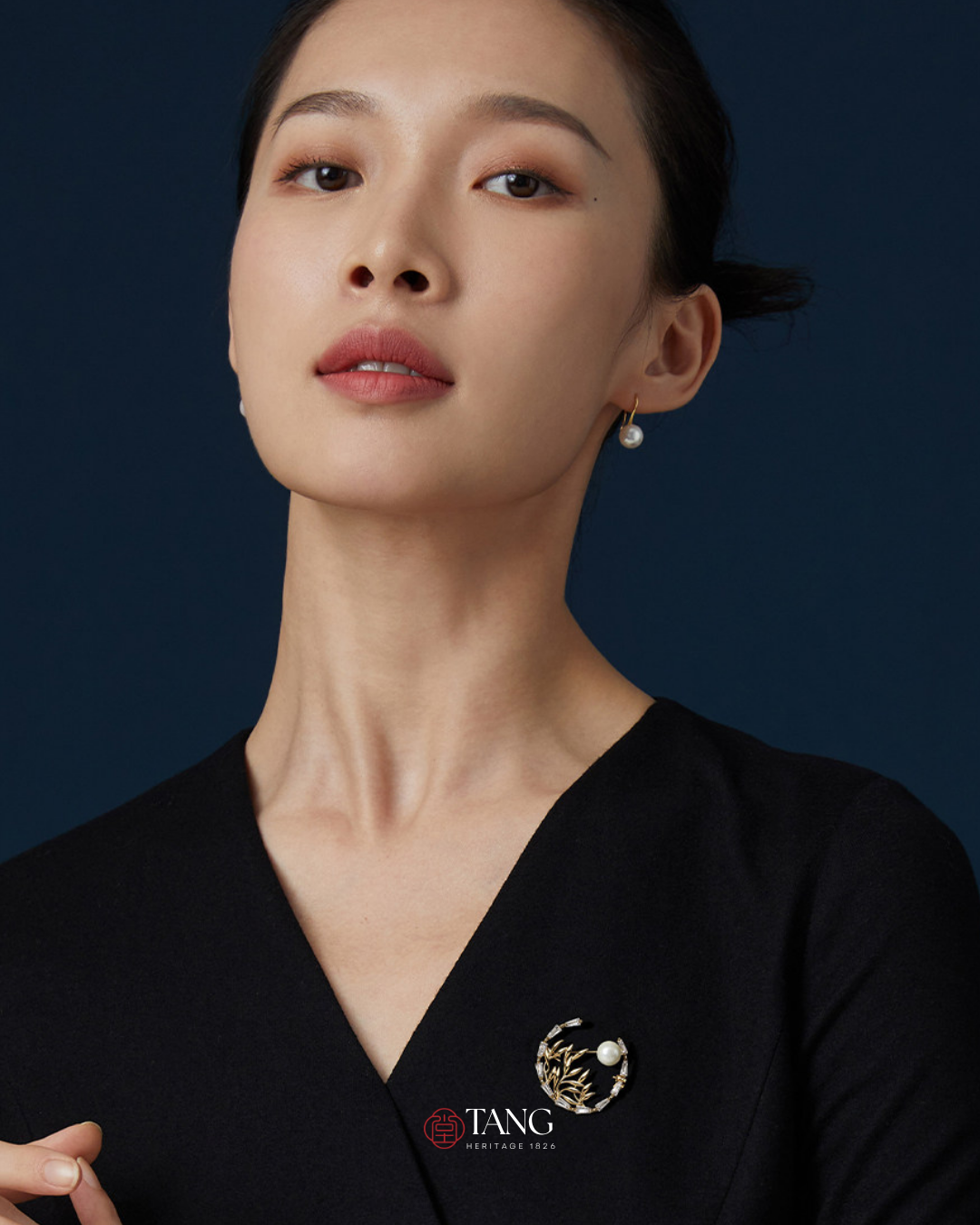 Moonlit Bamboo Brooch