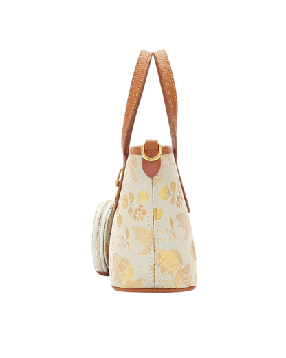 Tang Red 27 Gold Song Brocade Bucket Bag