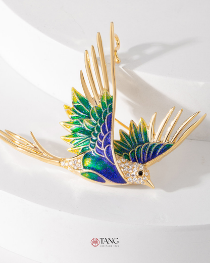 Spring Herald Swallow Brooch