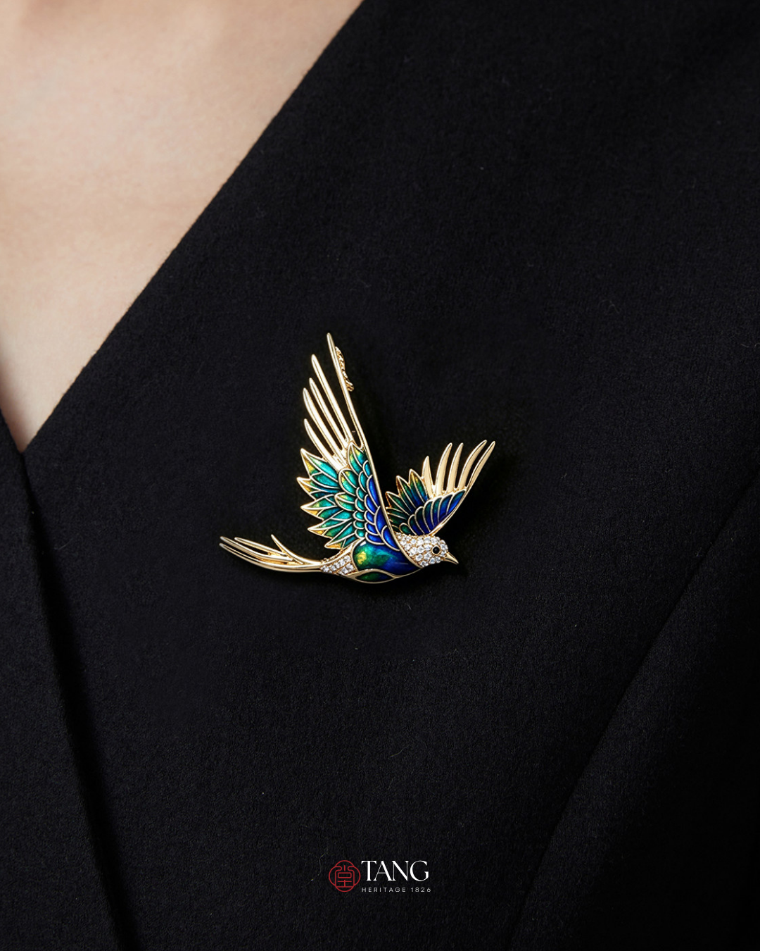 Spring Herald Swallow Brooch
