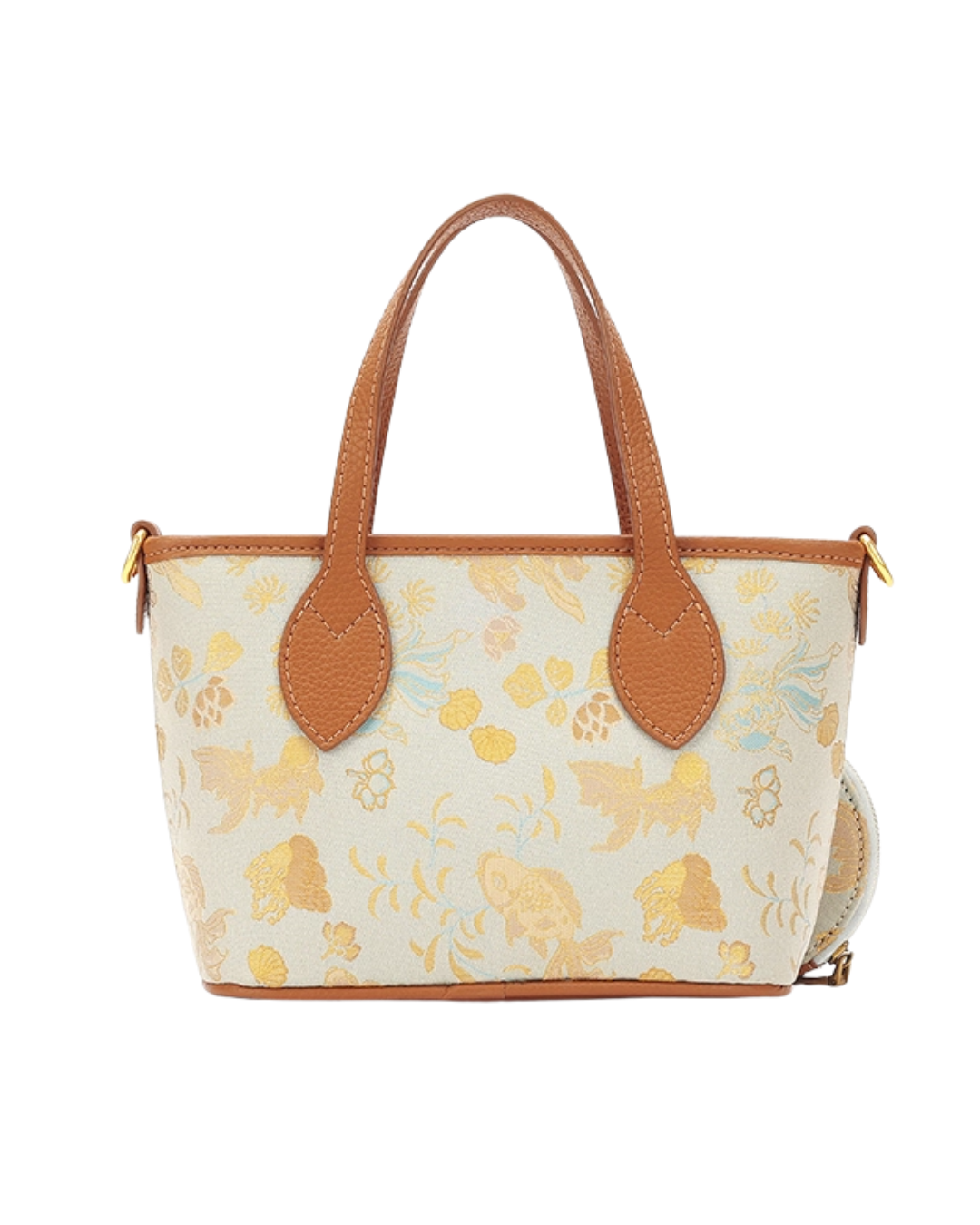 Tang Red 27 Gold Song Brocade Bucket Bag