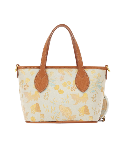 Tang Red 27 Gold Song Brocade Bucket Bag
