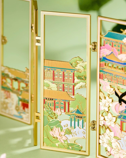 Garden of Golden Pavilions Fridge Magnet