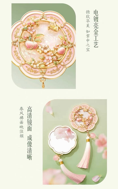 Peach and Plum in Bloom Mirror