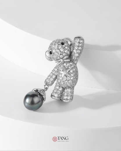 Tahitian Star Bear Brooch