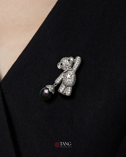 Tahitian Star Bear Brooch