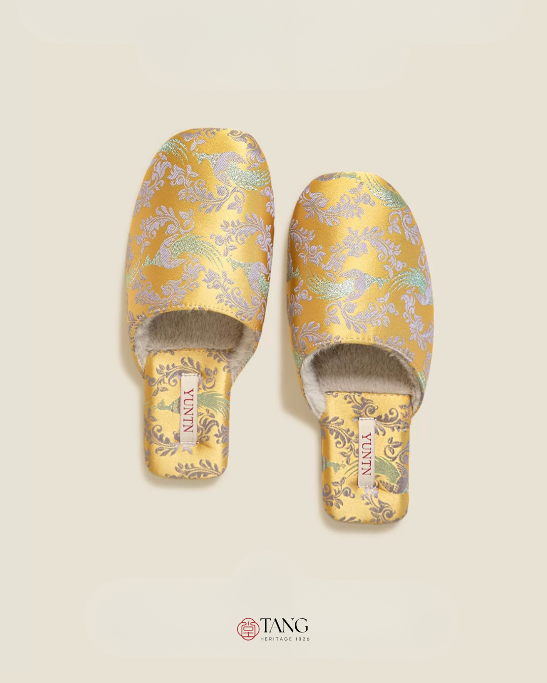 Jade Peacock Luxury Satin Women Indoor Slipper