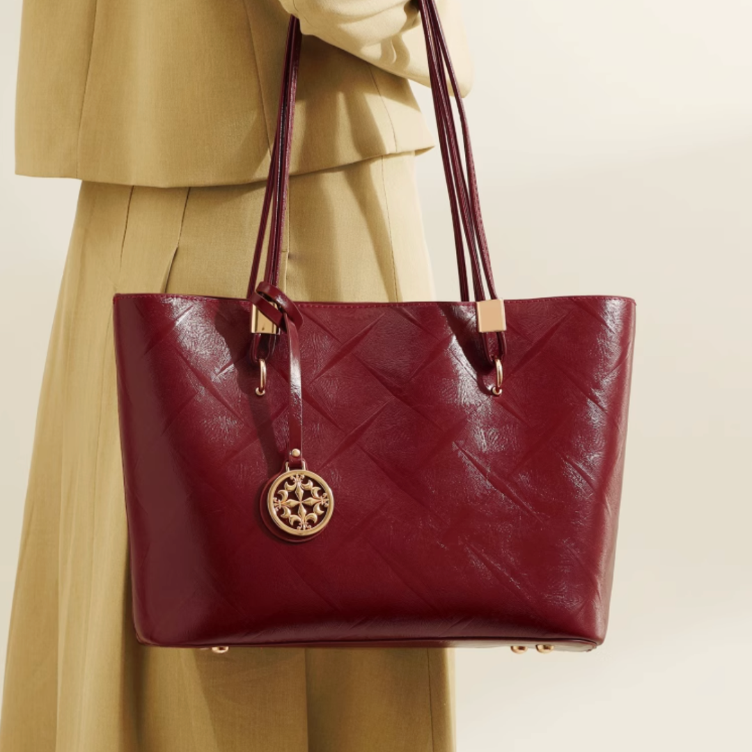 Tang Red 28 Glazed Scarlet Tote