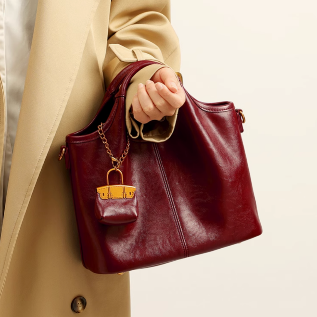 Tang Red 27 Glazed Scarlet Tote