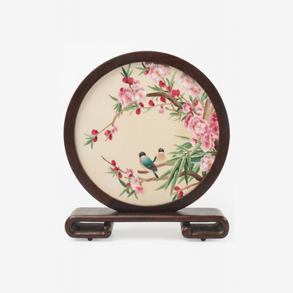 Su Embroidery Wood Ornament (One Design, Double-Sided)