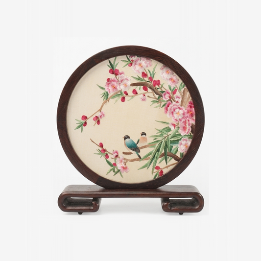 Su Embroidery Wood Ornament (One Design, Double-Sided)