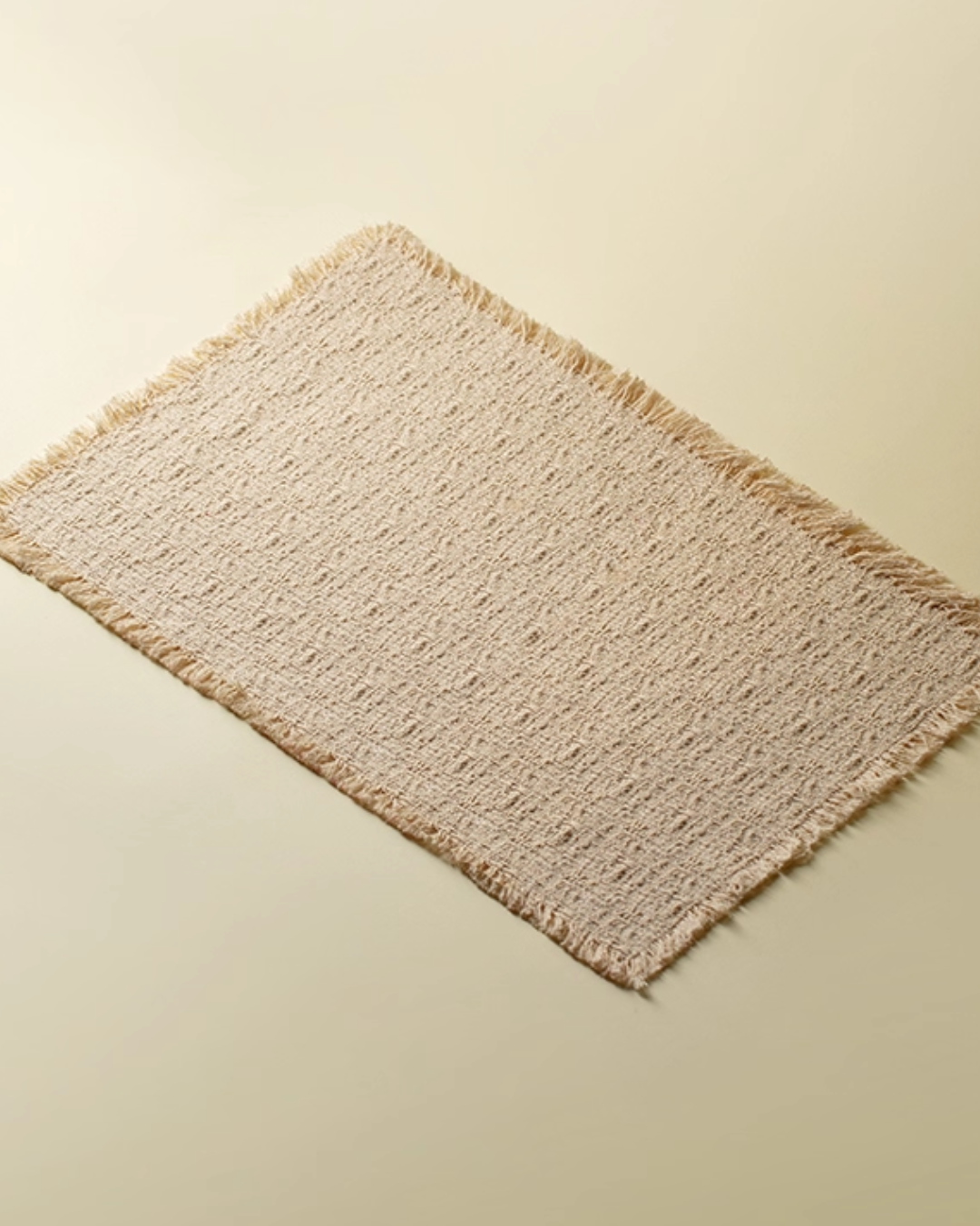 Tranquil Bloom Embroidered Tea Mat