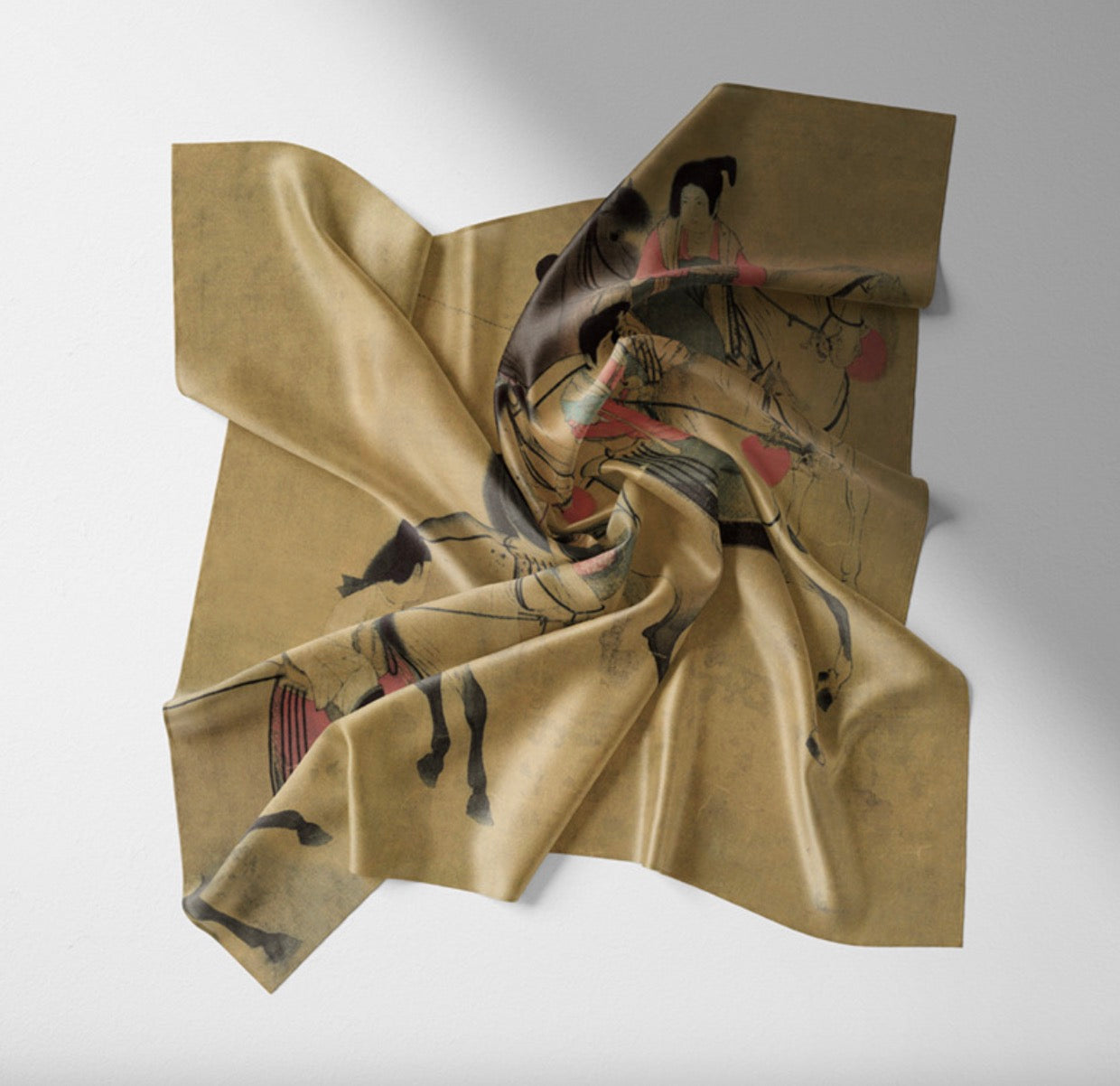 "Lady Guoguo’s Spring Outing" Heritage Artwork Silk Scarf