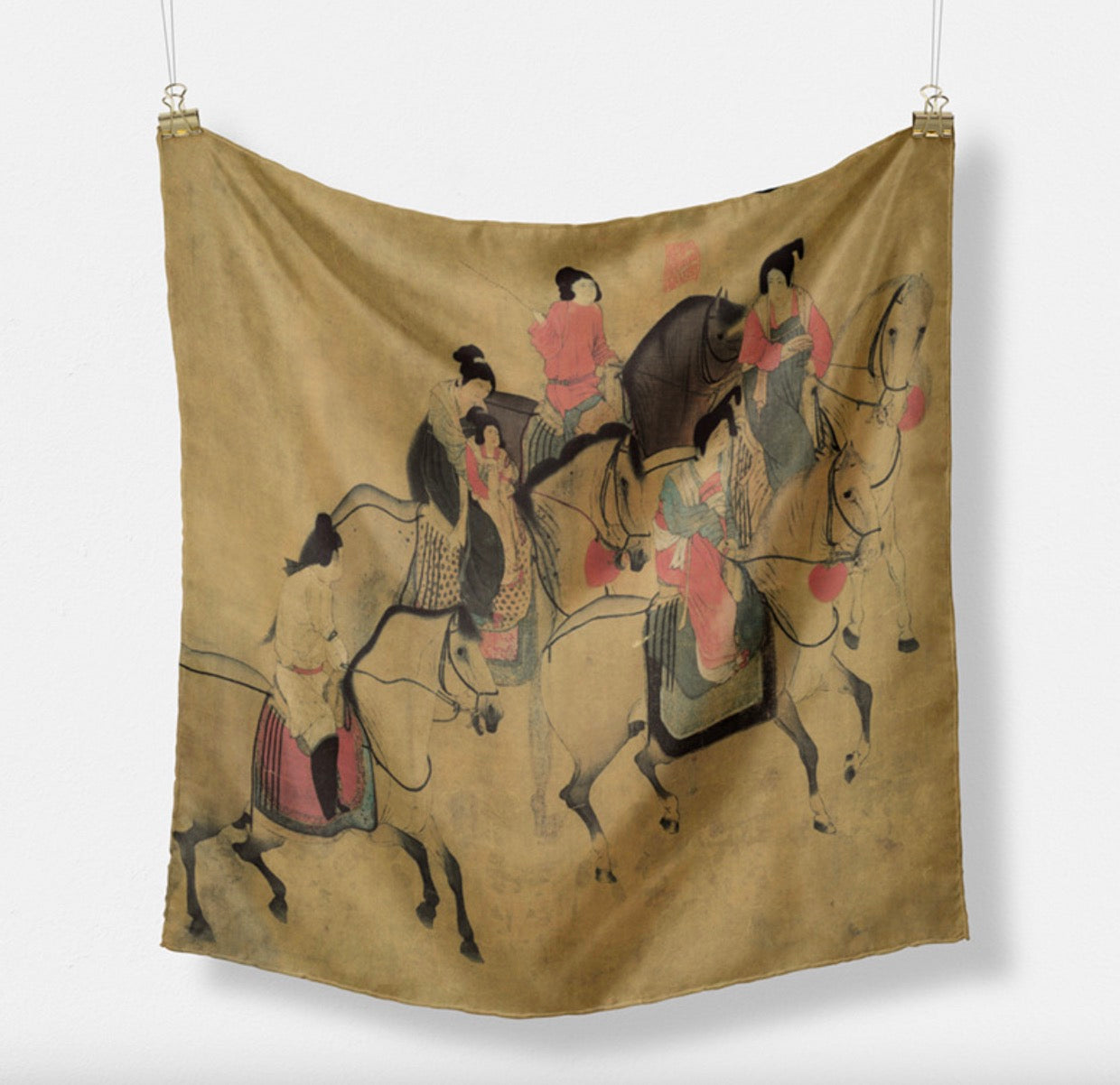 "Lady Guoguo’s Spring Outing" Heritage Artwork Silk Scarf
