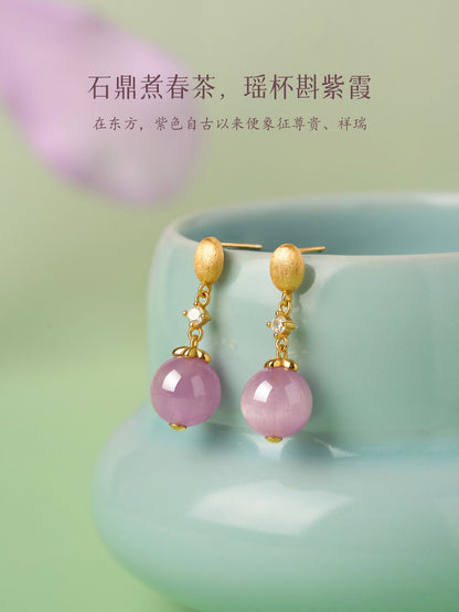 Lilianne Kunzite Drop Earrings