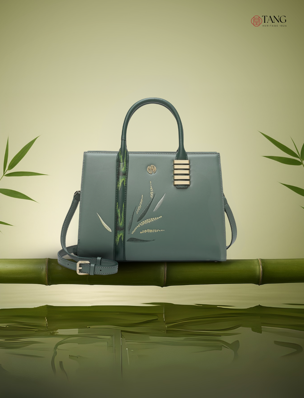 Tang Imperial 29 Embroidered Bamboo Sonata Tote