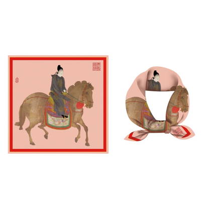 "Lady of the State of Wei" Heritage Artwork Silk Scarf