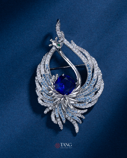 Ninefold Sky Phoenix Brooch