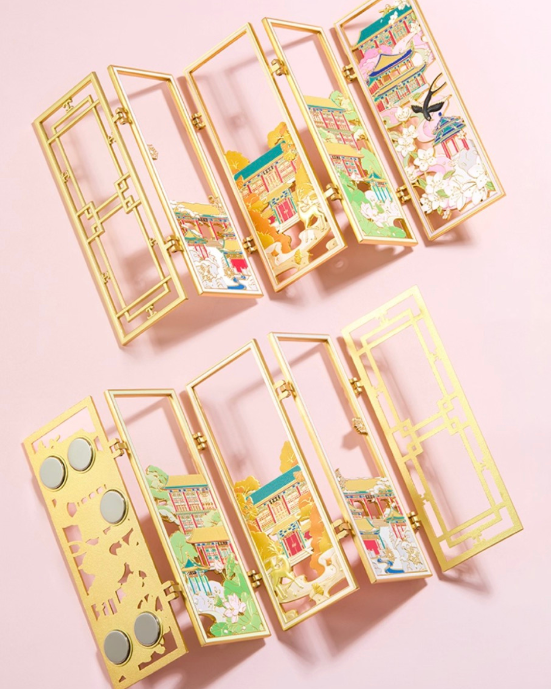 Garden of Golden Pavilions Fridge Magnet