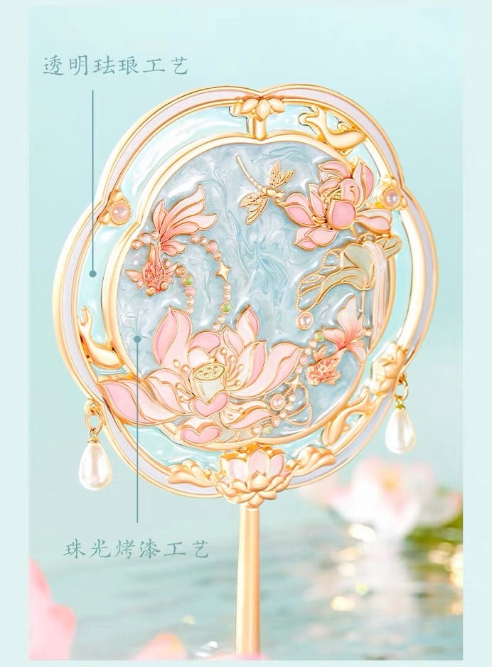 Lotus Emerging from Clear Water Mirror