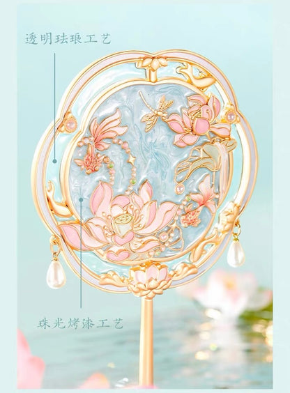 Lotus Emerging from Clear Water Mirror