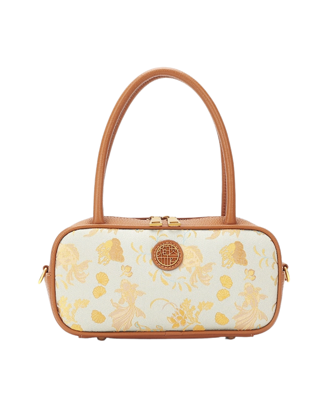 Tang Red 25 Gold Song Brocade Shoulder Bag