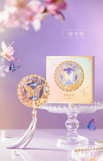 Butterfly Dream Among Flowers Mirror